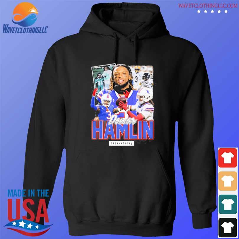 Official damar hamlin Buffalo Bills one team one family T-shirt, hoodie,  tank top, sweater and long sleeve t-shirt