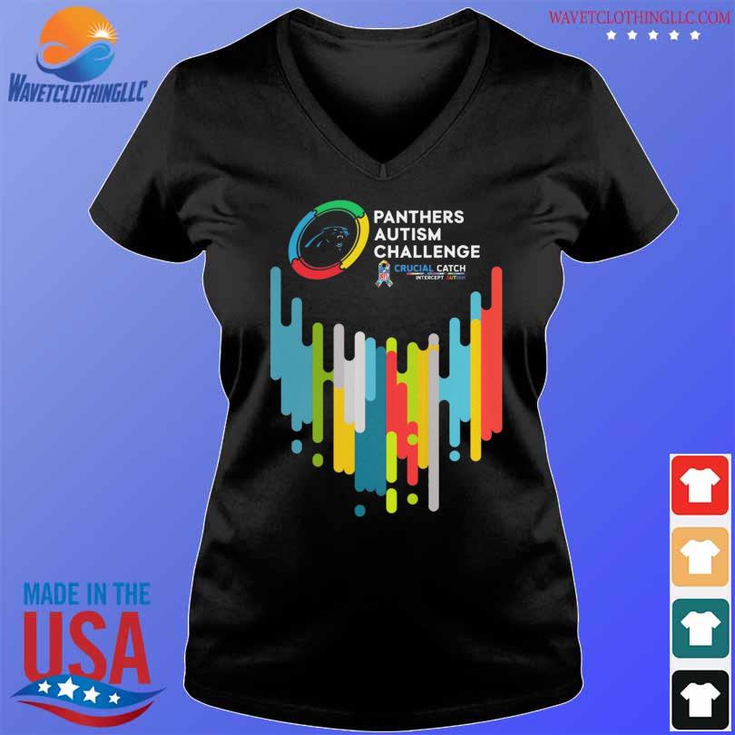 Carolina Panthers Autism Challenge Crucial Catch Intercept Autism shirt, Sweater, Hoodie, And Long Sleeved, Ladies, Tank Top