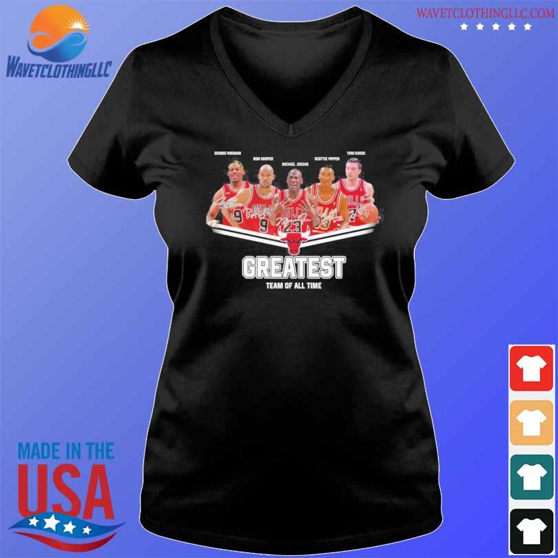 Chicago Bulls Greatest Team Of All Time Signatures shirt, hoodie