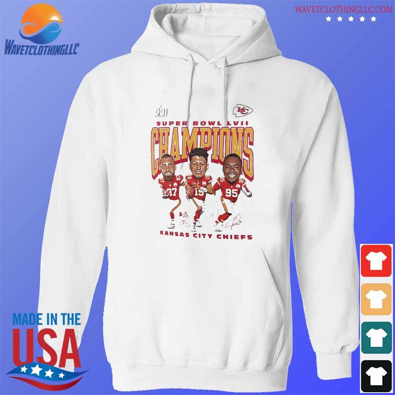 Kansas City Chiefs Super Bowl LVII 2022 Champions, Patrick Mahomes and team  shirt, hoodie, sweater, long sleeve and tank top