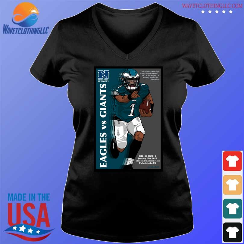 Funny philadelphia eagles jalen hurts playoff print T-shirt