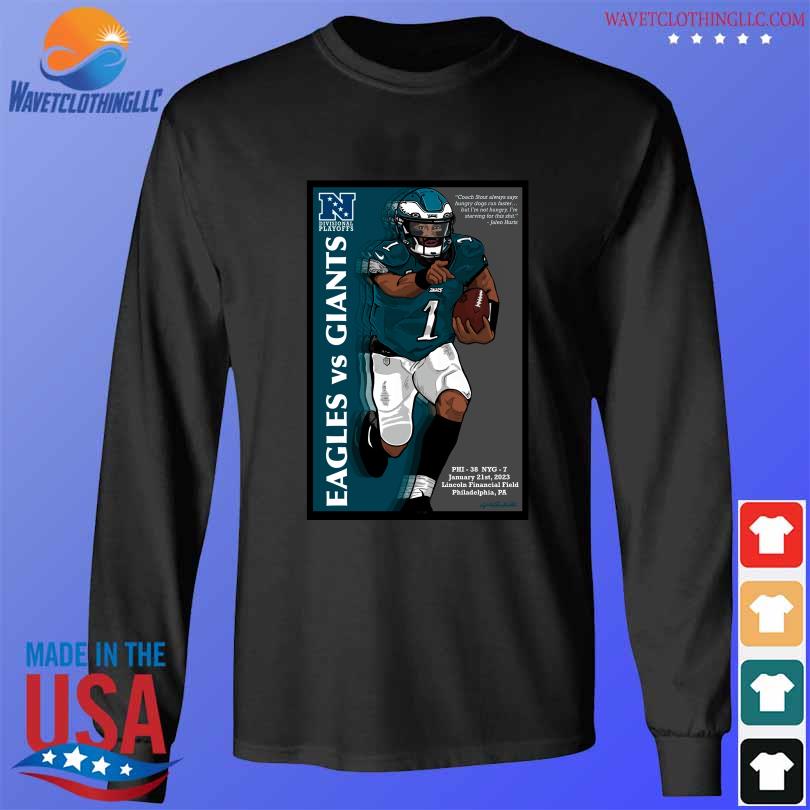 Funny philadelphia eagles jalen hurts playoff print T-shirt