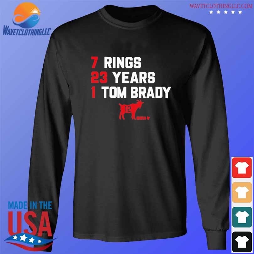 Premium Tampa Bay Buccaneers 7 rings 23 years 1 tom brady shirt, hoodie,  sweater, long sleeve and tank top