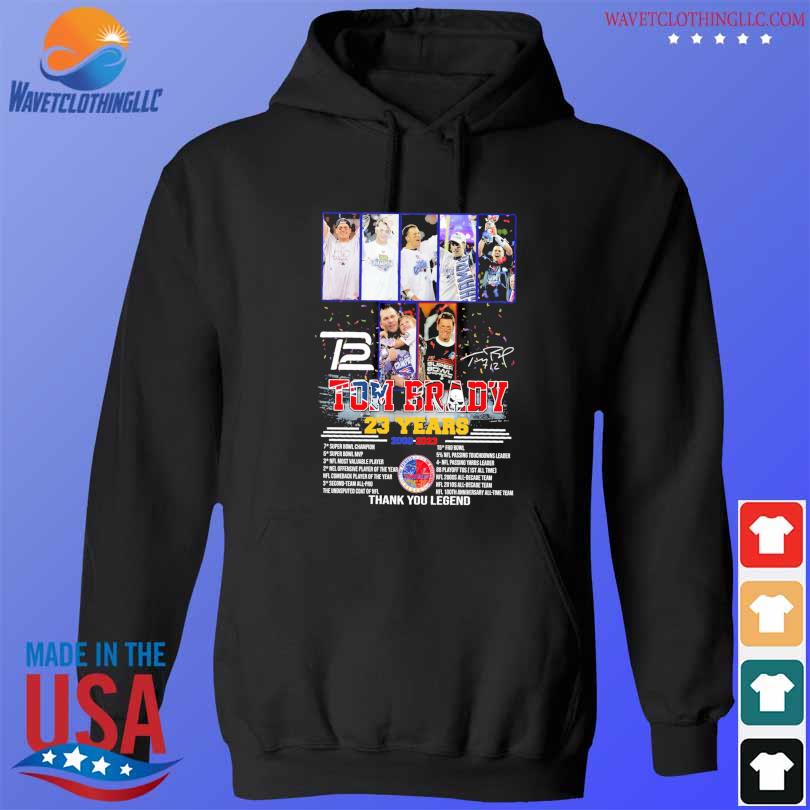 Vintage Style 2002 Tom Brady Tshirt Pullover Hoodie Crewneck Sweatshirt  Reprinted Full Color Full Size Gifts For NFL Fans - Bluefink