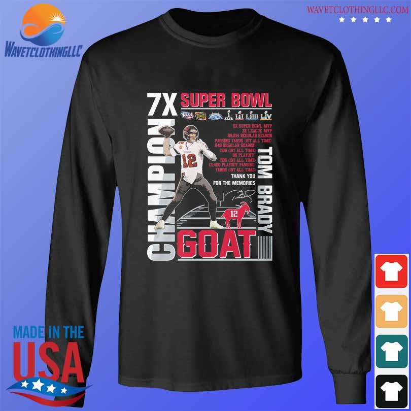 Official tom Brady 7X super bowl champion Goat with signature