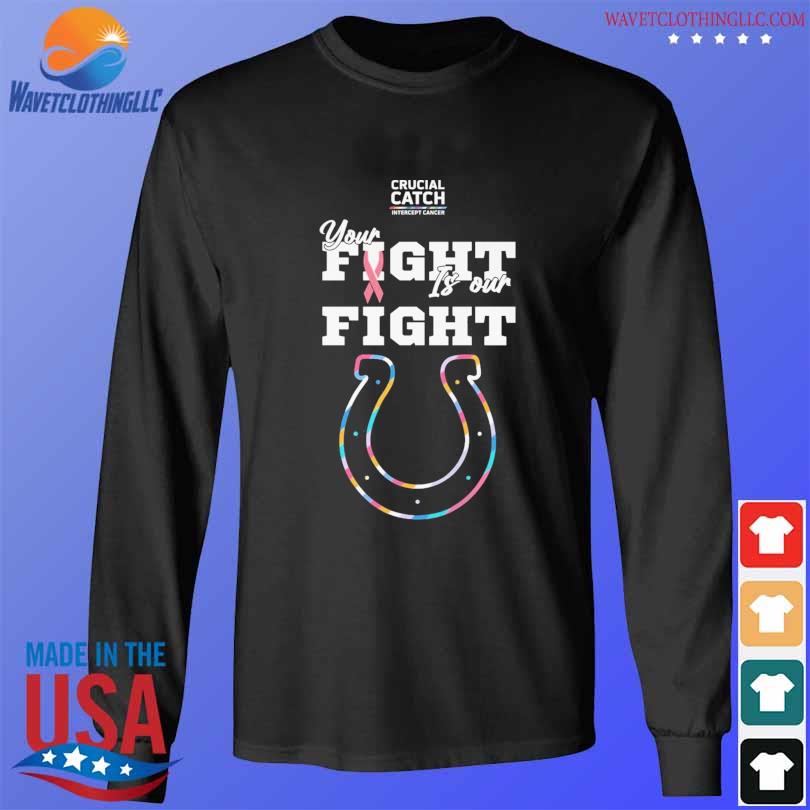 Indianapolis Colts 2021 crucial catch intercept cancer shirt, hoodie,  sweater and v-neck t-shirt