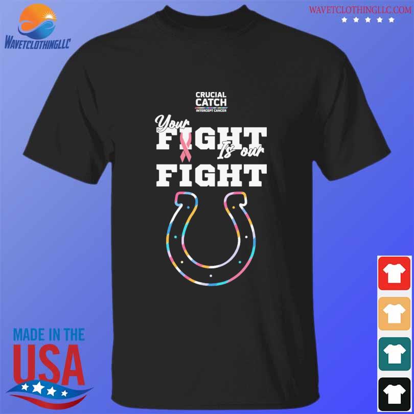 Indianapolis Colts crucial catch intercept cancer your flight is our fight  shirt, hoodie, sweater, long sleeve and tank top