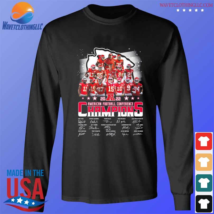 Kansas City Chiefs American football conference champions 2023 signatures  shirt, hoodie, sweater, long sleeve and tank top