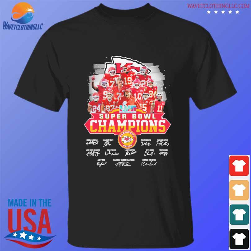 2023 American Football Conference Champions Kansas City Chiefs Signatures T- shirt, hoodie, sweater, long sleeve and tank top