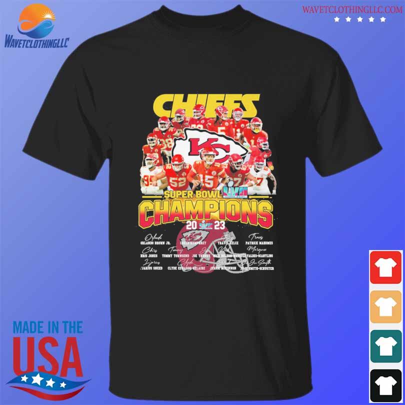 Super Bowl Champions Shirt, Kansas City Chiefs Signatures Tee