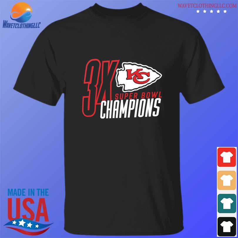 Kansas City Chiefs Three Time Super Bowl Champions Shirt