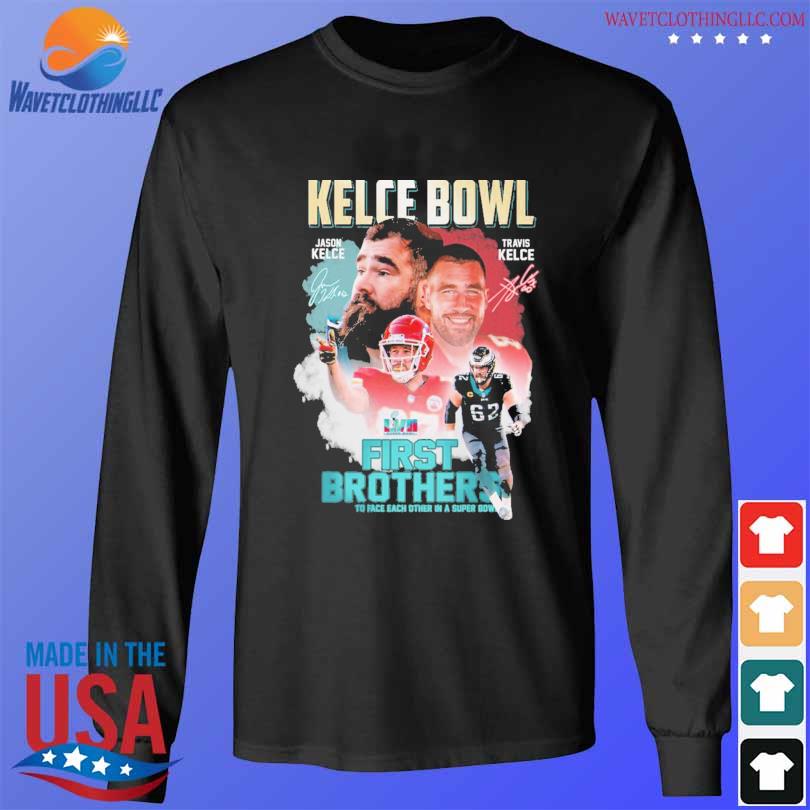 Kelce Brothers Super Bowl Shirt, Travis Kelce Kansas City Unisex T-shirt  Crewneck