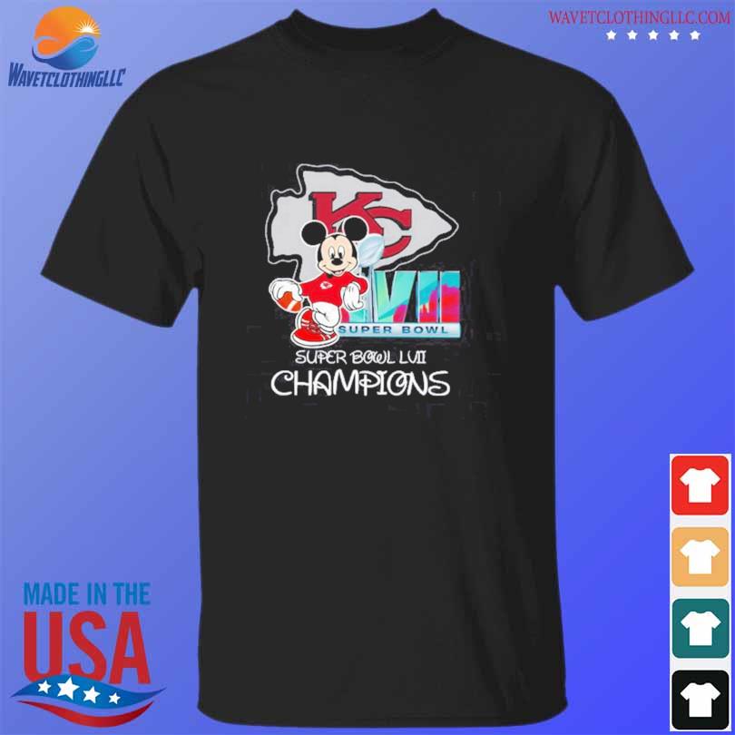 Official official Mickey Mouse Kansas City Chiefs Super Bowl LVII