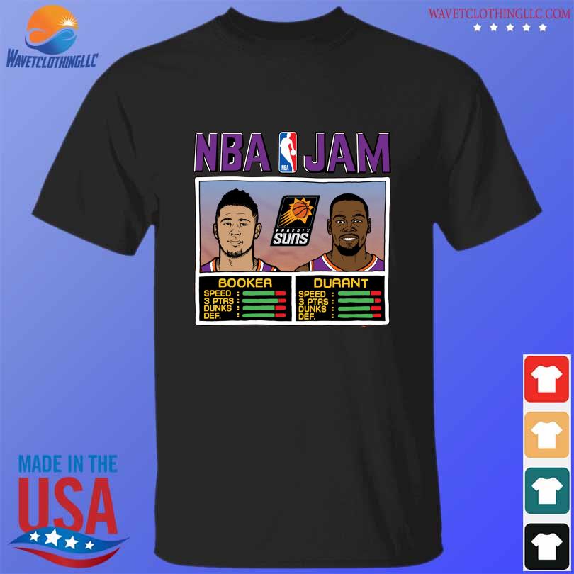 NBA Jam Phoenix Suns Booker Durant shirt, hoodie, sweater, long sleeve and  tank top