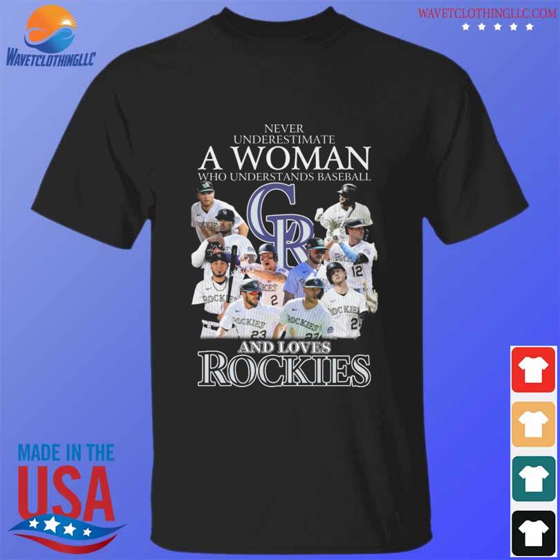 Colorado Rockies Never underestimate a woman who understands baseball and  loves Rockies shirt - Guineashirt Premium ™ LLC