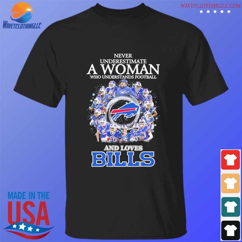 Official Never underestimate dad who is also a Buffalo Bills fan T