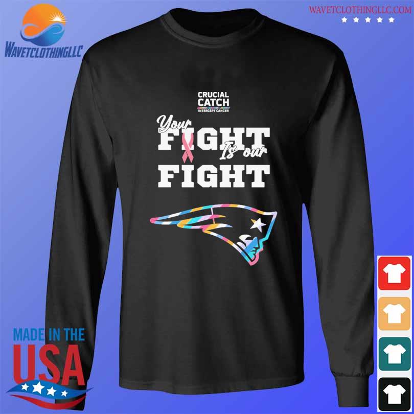 New England Patriots 2021 crucial catch intercept cancer shirt, hoodie,  sweater and v-neck t-shirt