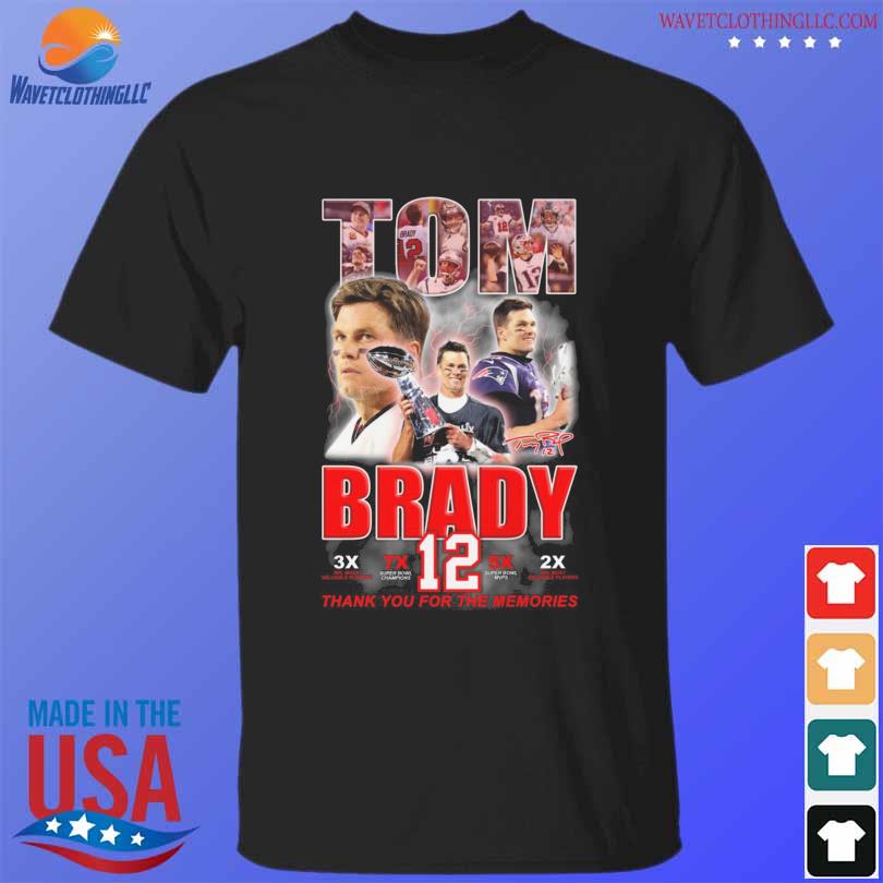 Tom Brady 12 Thank You For The Memories T-Shirt