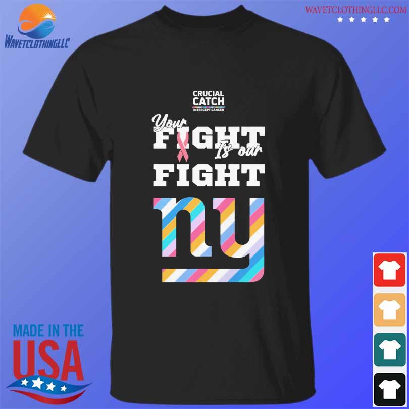 New York Giants I am the toughest fan proud cancer survivor crucial catch intercept  cancer shirt, hoodie, sweater, long sleeve and tank top