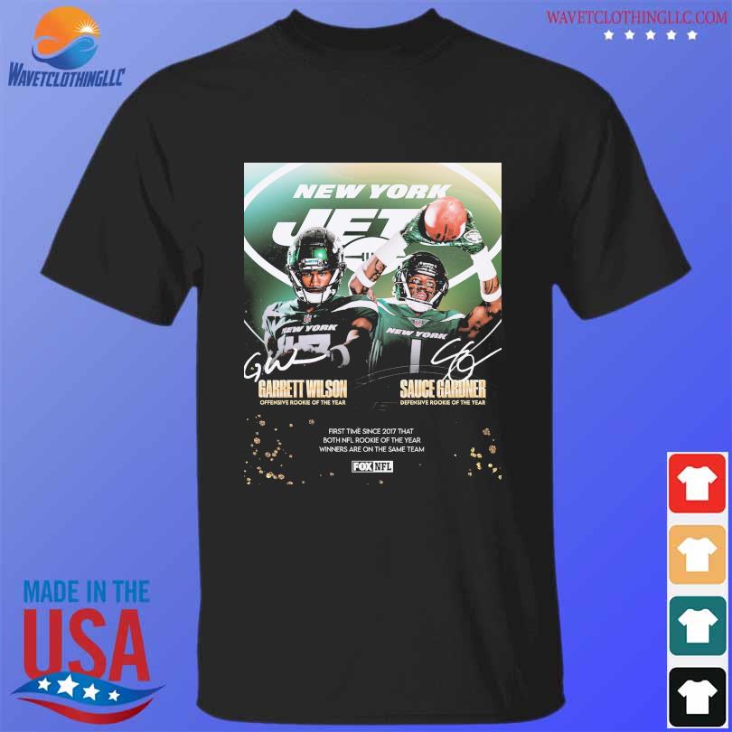 Sauce gardner and garrett wilson of new york jets is 2022 nfl rookies of  the year shirt, hoodie, sweater, long sleeve and tank top