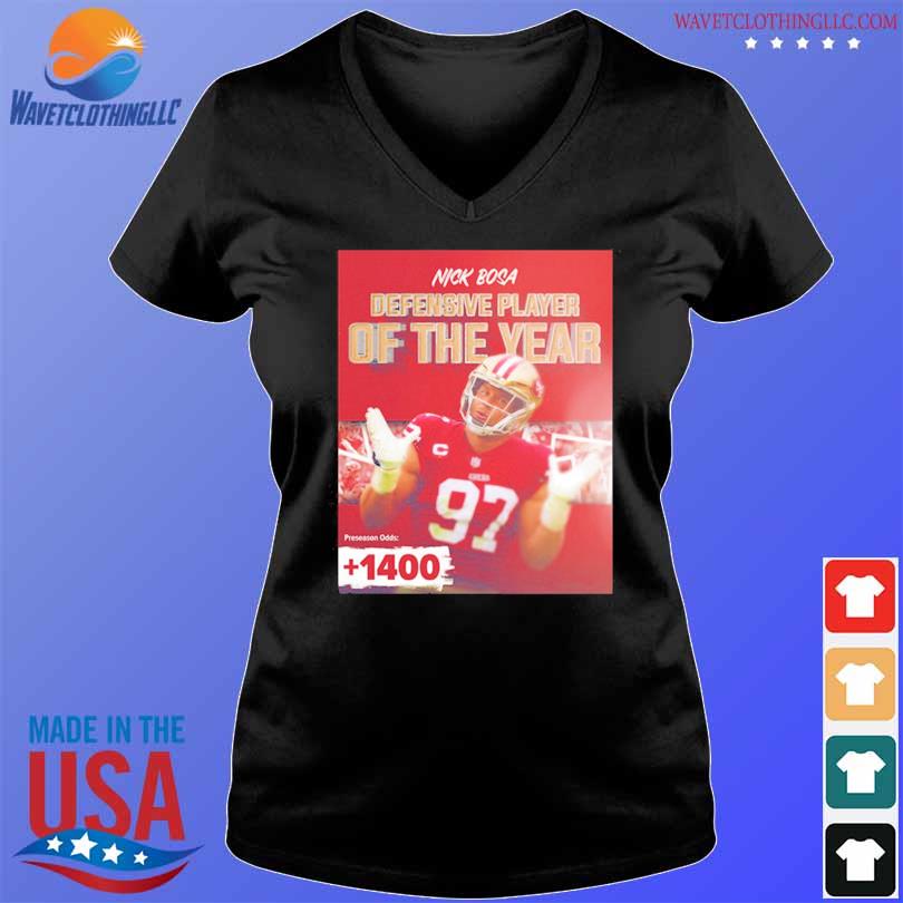 Nfl defensive player of the year winner is nick bosa shirt, hoodie,  longsleeve tee, sweater