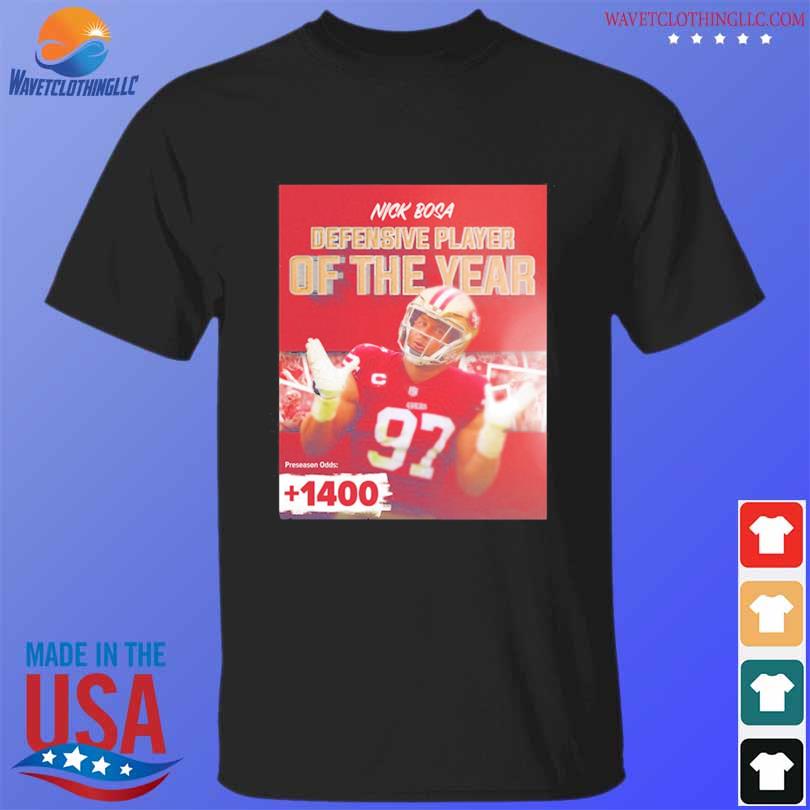 Nfl defensive player of the year winner is nick bosa shirt, hoodie,  sweater, long sleeve and tank top