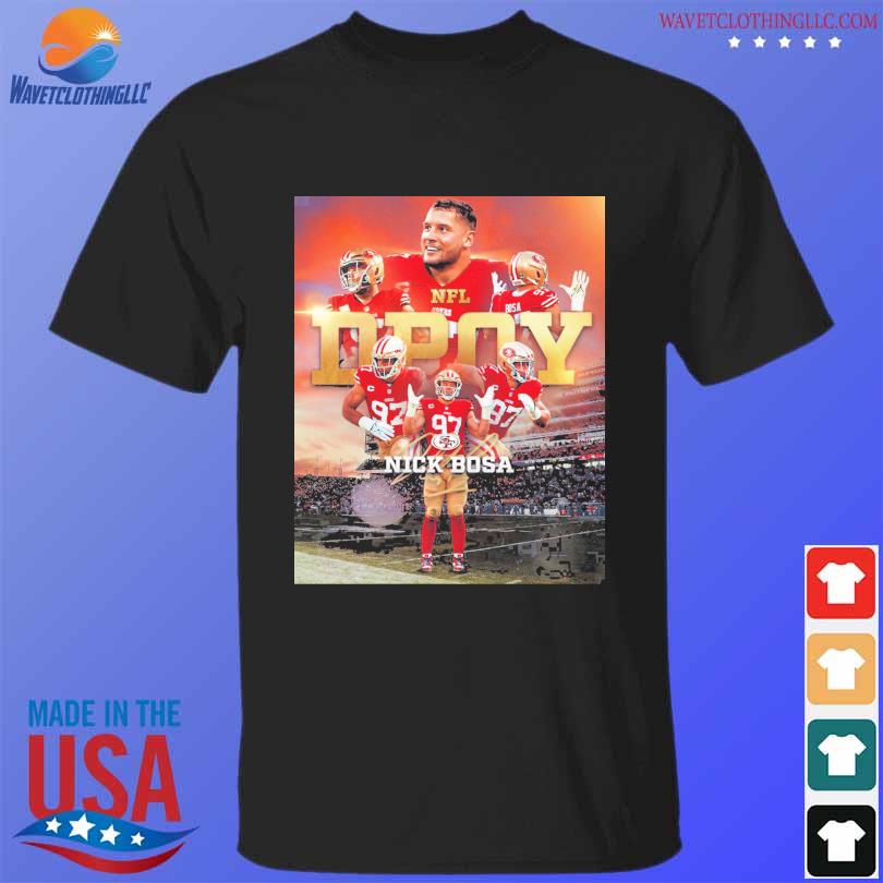 Nfl defensive player of the year winner is nick bosa shirt, hoodie,  sweater, long sleeve and tank top