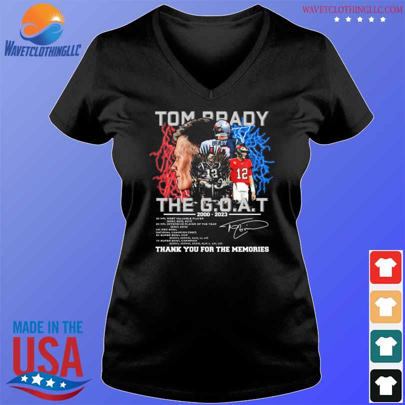 Tom Brady Shirt, Patriot And Buccaneers 2000-2022 Signature Thank You For  The Memories T Shirt, Tom Brady Shirt, Tom Brady Thank You GOAT Shirt