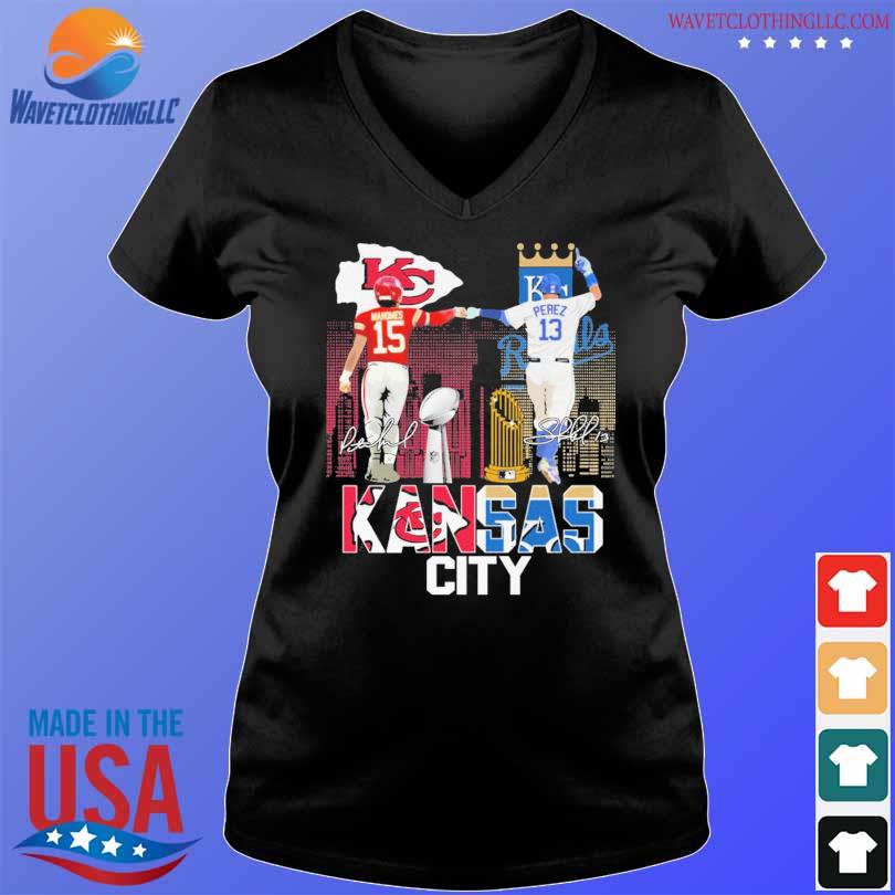 Official Patrick mahomes and perez Kansas city 2023 signatures shirt,  hoodie, sweater, long sleeve and tank top