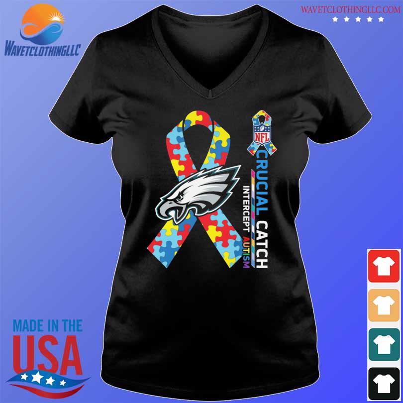 Philadelphia Eagles crucial catch intercept autism 2023 shirt, hoodie,  longsleeve tee, sweater