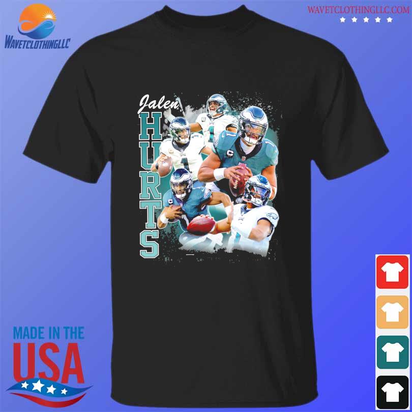 Bintage 90s Bootleg Jalen Hurts Philadelphia Eagles Shirt - Bring