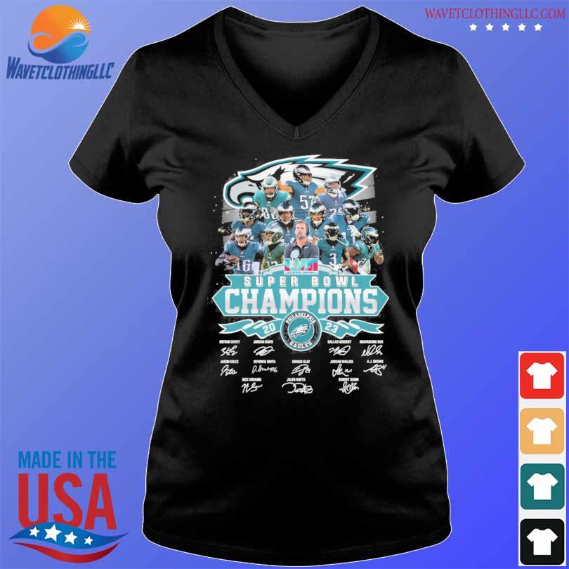 Philadelphia Eagles 2023 Super Bowl Champions signatures shirt, hoodie,  sweater, long sleeve and tank top