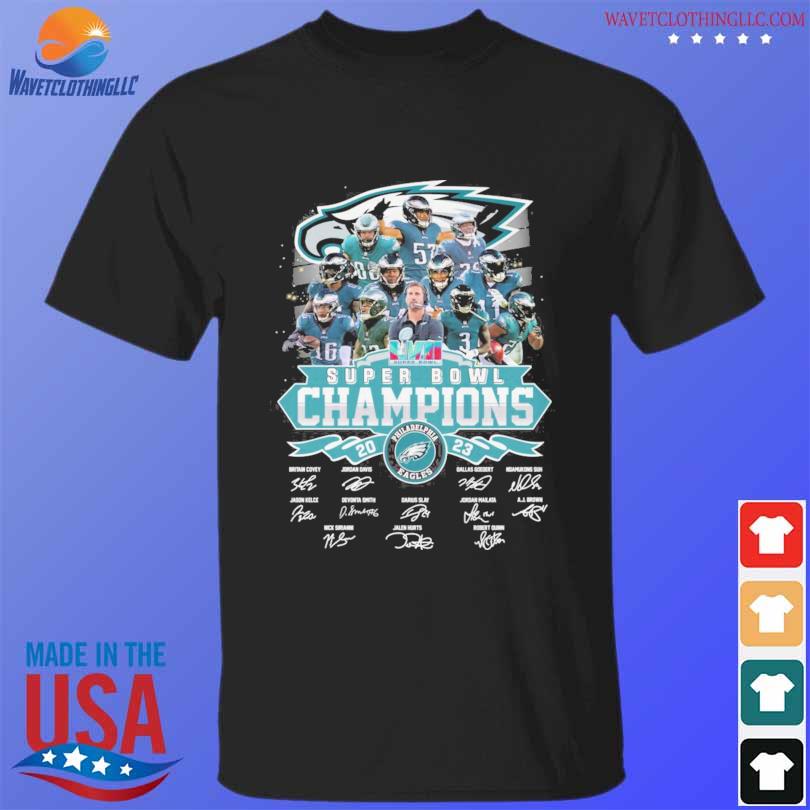 Philadelphia eagles super bowl champions 2023 signatures shirt, hoodie,  sweater, long sleeve and tank top