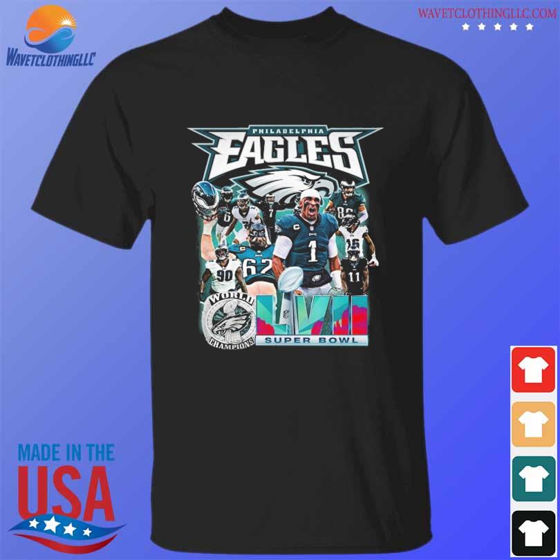 Philadelphia eagles super bowl lvii 2023 team champions shirt