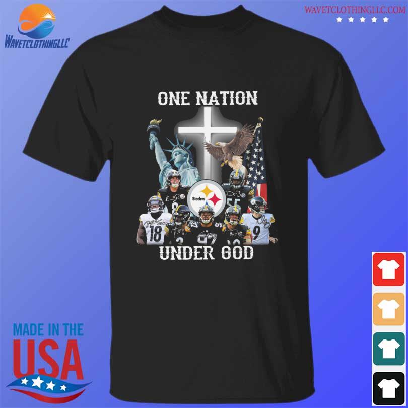 Official Logo Pittsburgh Steelers One Nation Under God 2023 Shirt