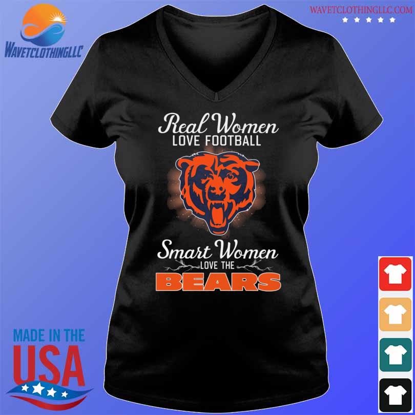 Real women love baseball smart women love the Chicago Bear 2023 T-shirt,  hoodie, sweater, long sleeve and tank top