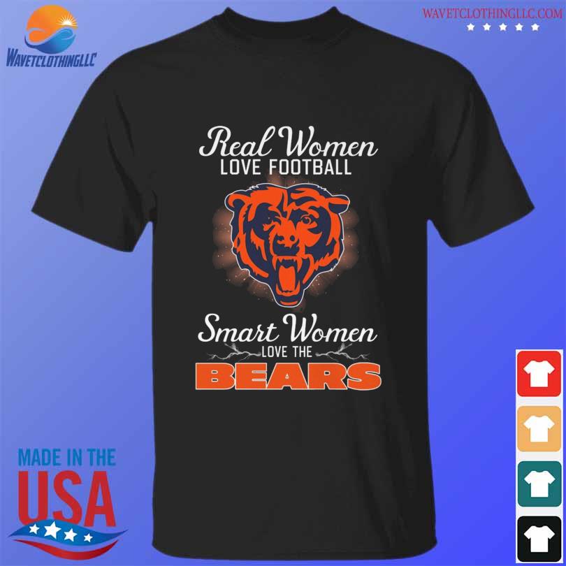 Real women love baseball smart women love the Chicago Bear 2023 T-shirt,  hoodie, sweater, long sleeve and tank top