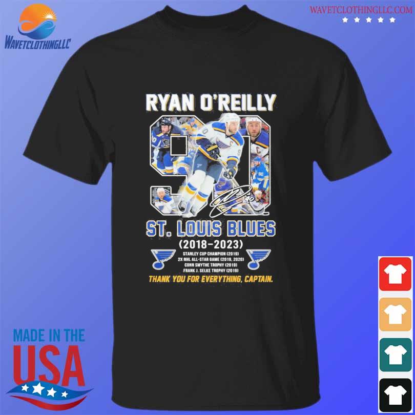 Ryan o'reilly st. louis blues 2018-2023 thank you for everything captain shirt