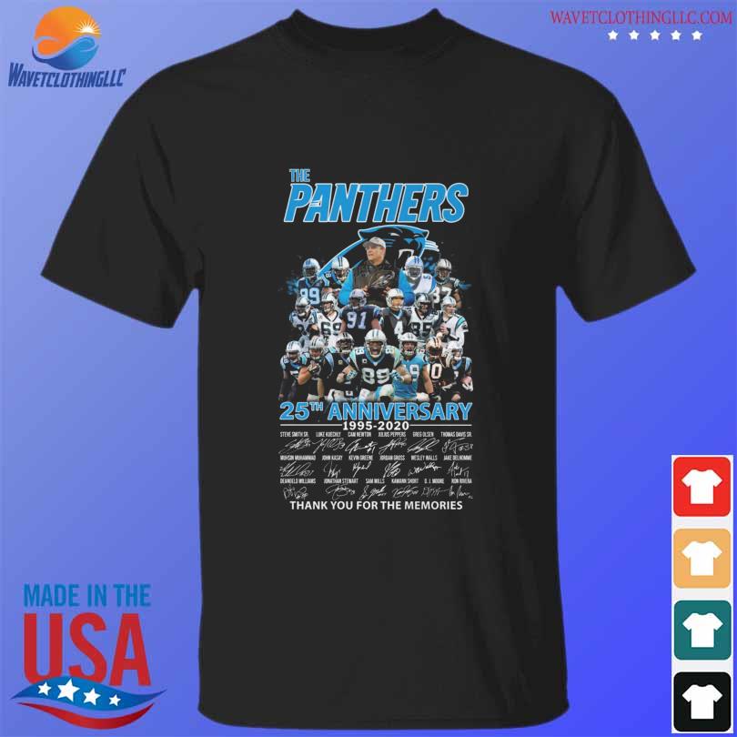 The Carolina Panthers 25th anniversary 1995 2020 thank you for the