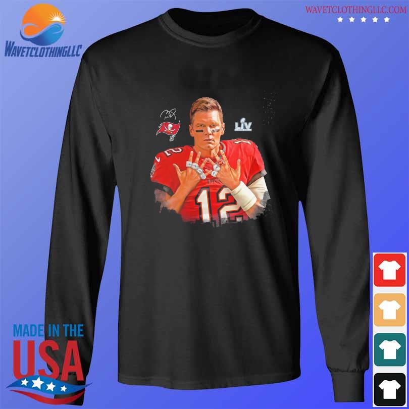 Buccaneers Tom Brady Super Bowl LV Champions 7 Rings T Shirt