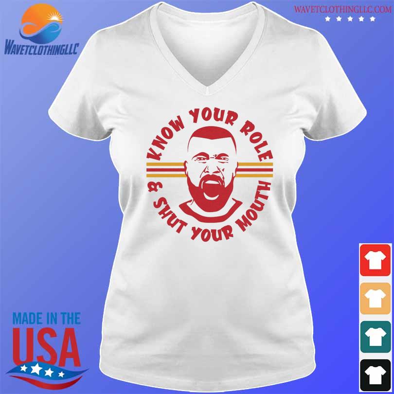 FREE shipping Know your role and shut your mouth Travis Kelce Kansas City  Chief shirt, Unisex tee, hoodie, sweater, v-neck and tank top