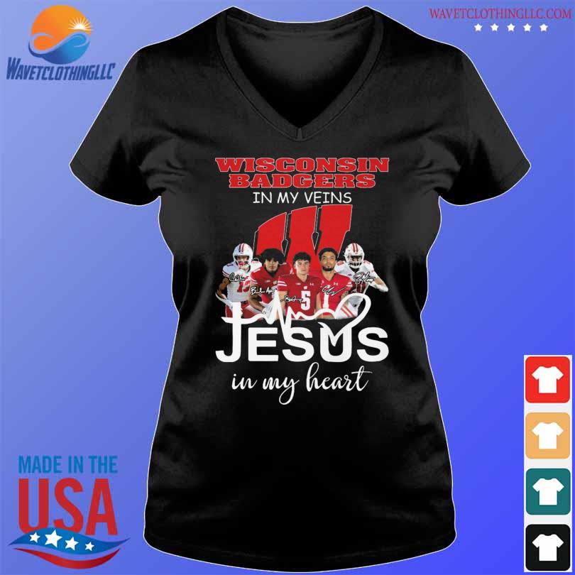 Boston Red Sox Logo 2023 In My Veins Jesus In My Heart Shirt