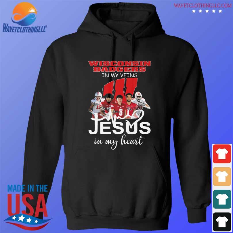 Boston Red Sox Logo 2023 In My Veins Jesus In My Heart Shirt