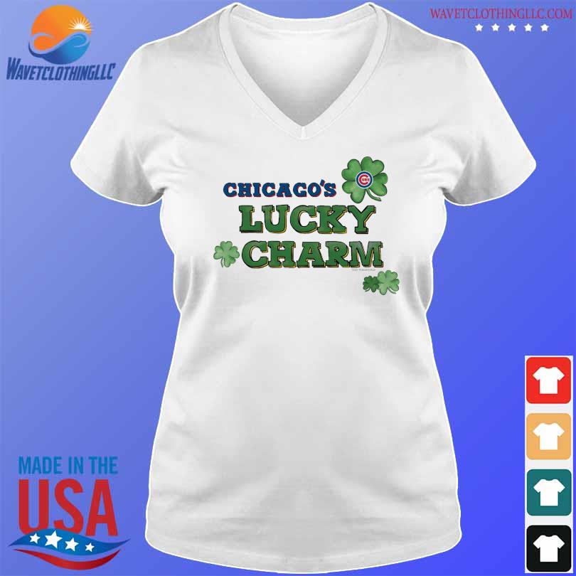 Women's Tiny Turnip White Chicago Cubs Mom T-Shirt Size: Large