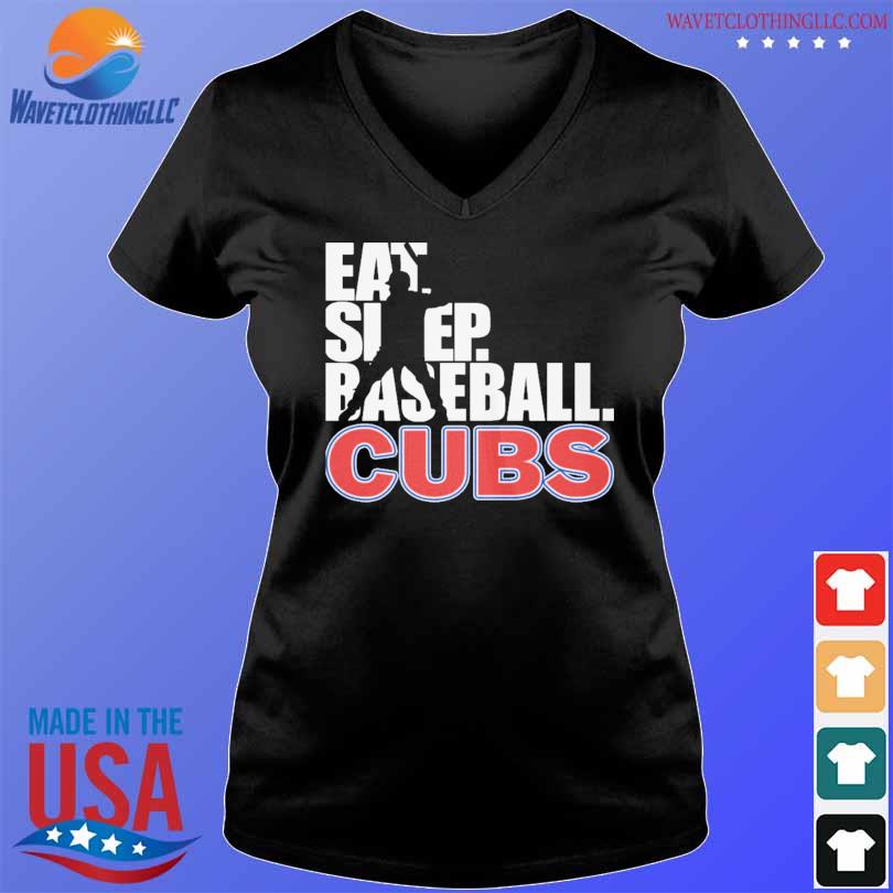 Eat sleep baseball Chicago Cubs 2023 shirt, hoodie, sweater, long