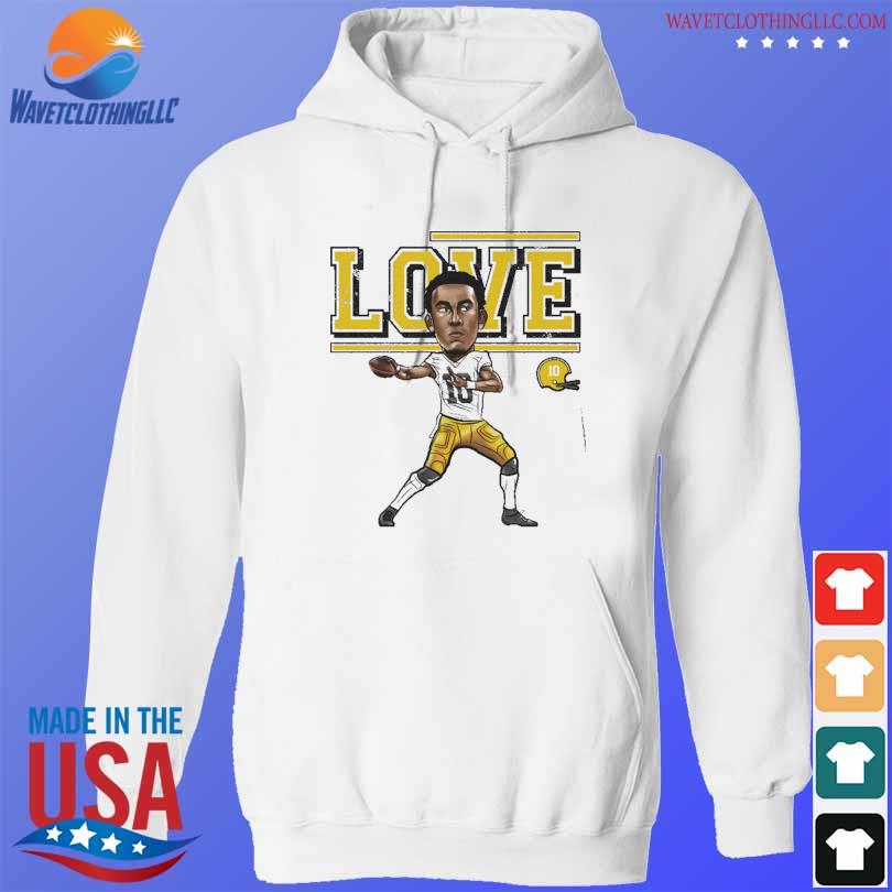 Green Bay Packers All I You Need Is Love Jordan Love Signature Shirt,  hoodie, sweater, long sleeve and tank top