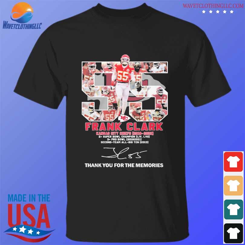 Kansas city Chiefs frank clark 2019 2023 thank you for the memories  signatures shirt, hoodie, sweater, long sleeve and tank top