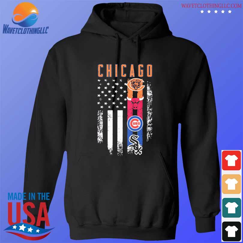 Chicago Cubs best dad ever American flag shirt, hoodie, sweater, long sleeve  and tank top