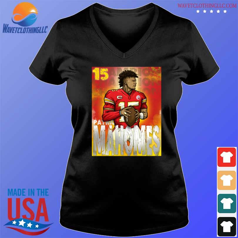 Patrick Mahomes 15 Kansas City Chiefs football poster shirt, hoodie,  sweater, long sleeve and tank top