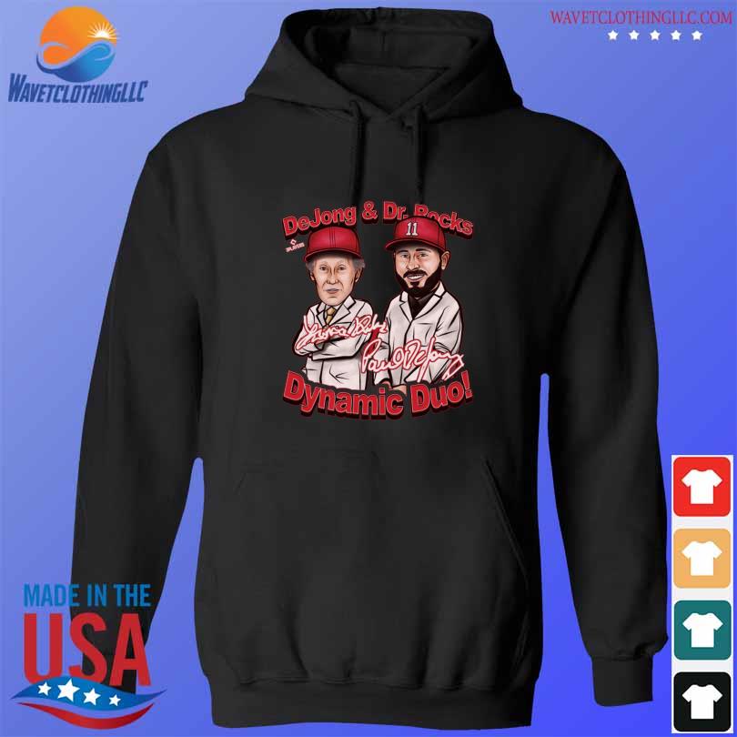 Paul DeJong and Dr. Rocks St. Louis cartoon dynamic duo shirt, hoodie,  sweater, long sleeve and tank top